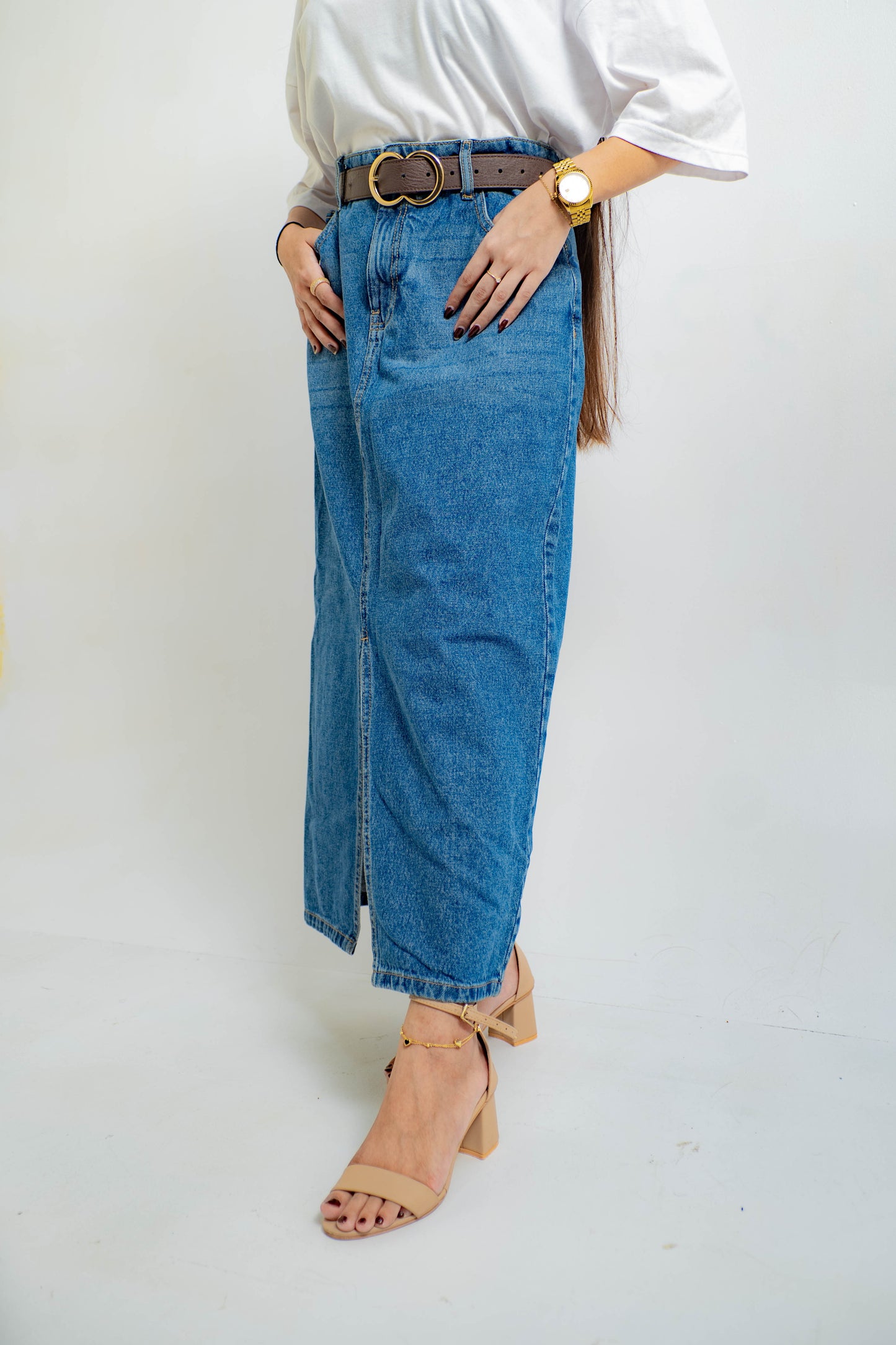 Denim 365-Long skirt
