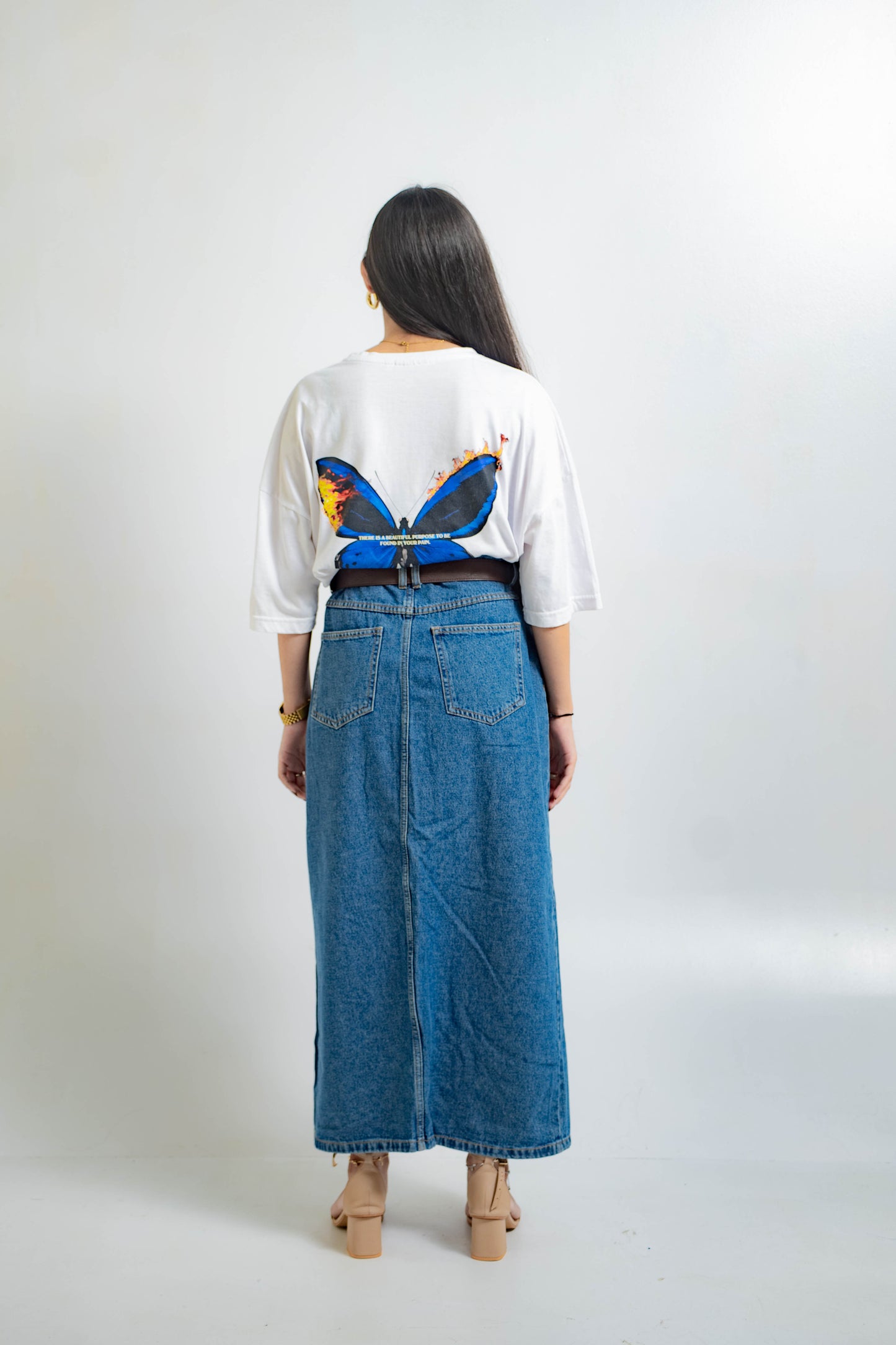 Denim 365-Long skirt