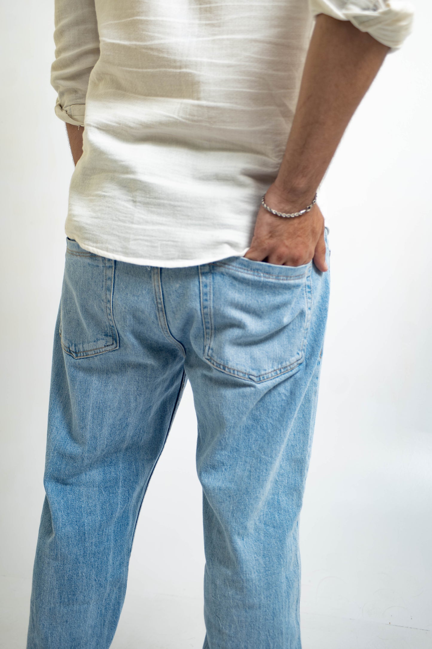 CROSSHATCH Light Blue Baggy Jeans