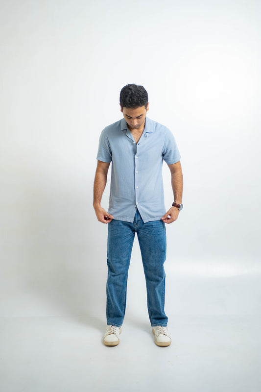 CROSSHATCH Dark Blue Baggy Jeans