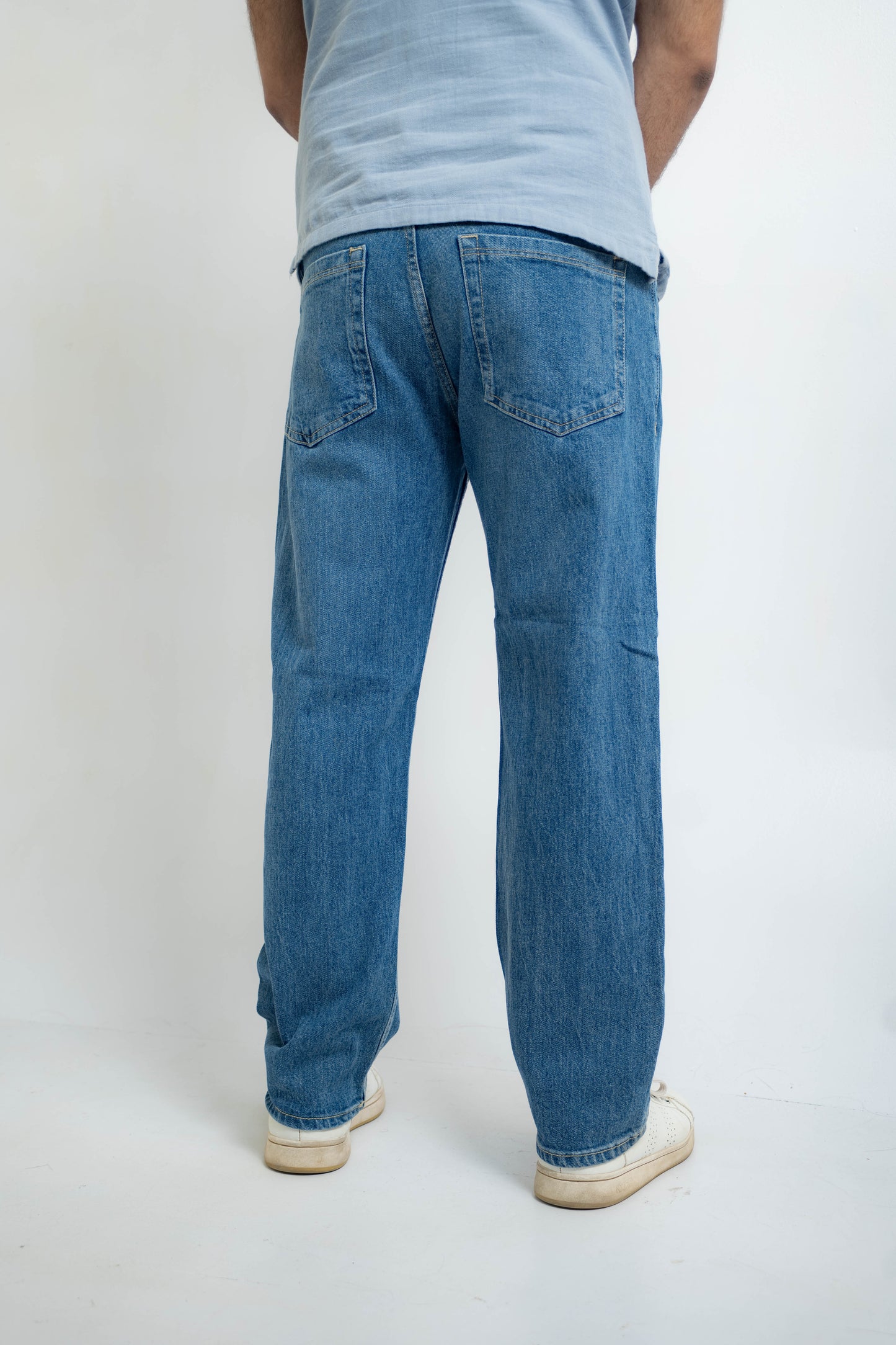 CROSSHATCH Dark Blue Baggy Jeans