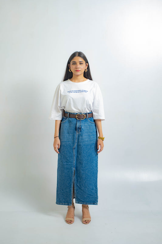 Denim 365-Long skirt
