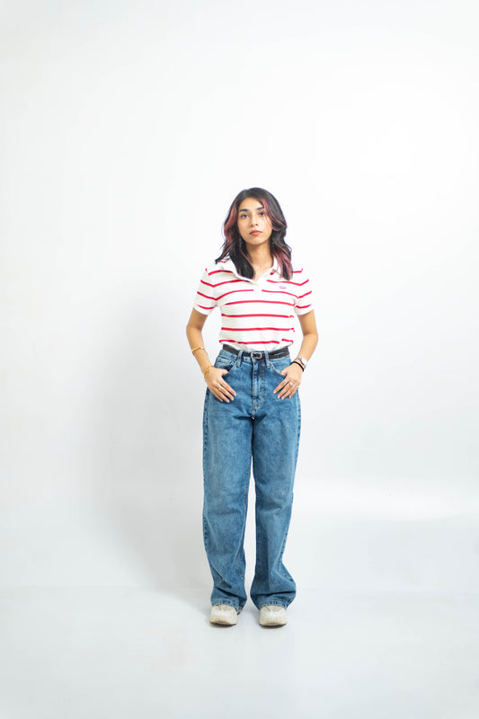 Denim 365 wide leg- Light Blue
